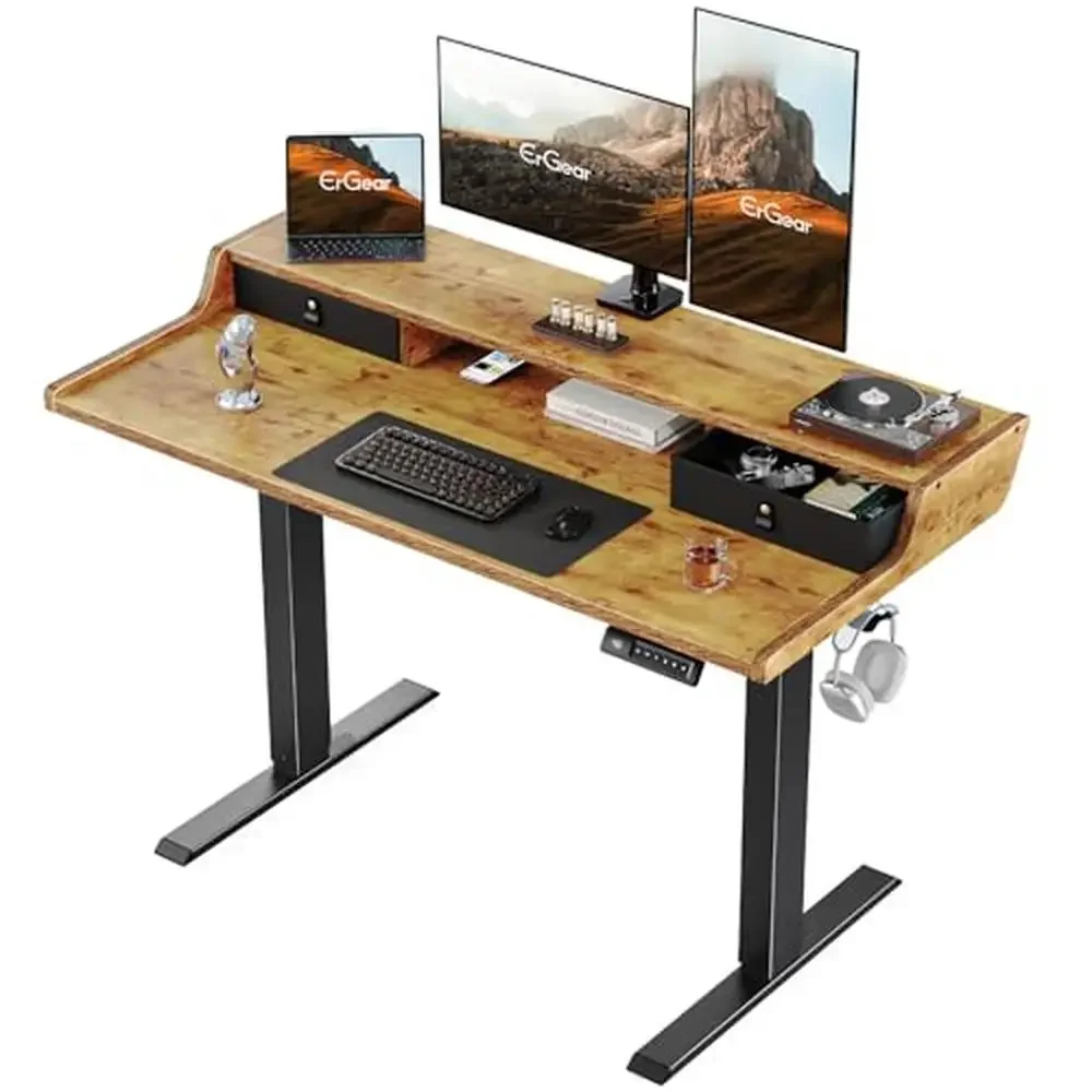 Electric Standing Desk with Drawers Gaming Monitor Stand Adjustable Height Home Office Storage
Electric Standing Desk with Drawers Gaming Monitor Stand Adjustable Height Home Office Storage