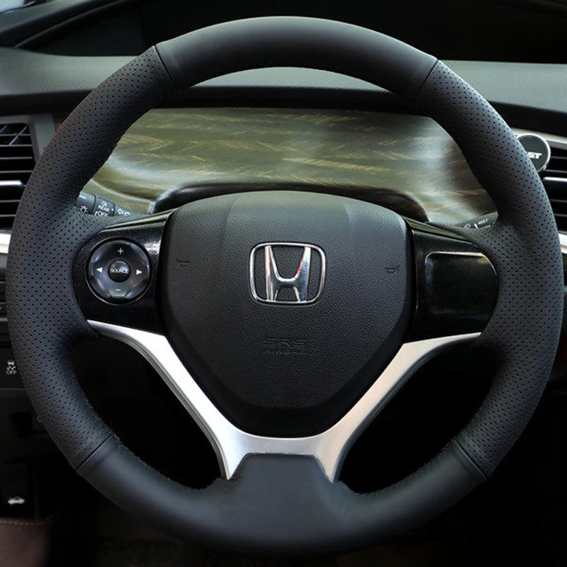 Оплетка на руль из микрофибры для Honda Civic 9-го поколения (2012-2014), ручная прошивка, для интерьера автомобиля
Оплетка на руль из микрофибры для Honda Civic 9-го поколения (2012-2014), ручная прошивка, для интерьера автомобиля