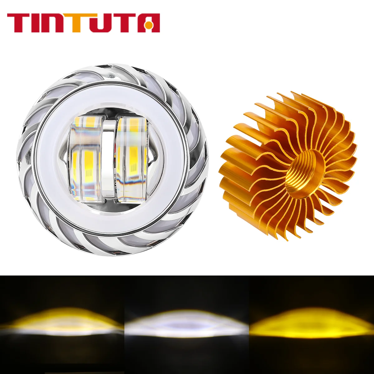 1pc Motorcycle Devil's Eye Headlight Strobe Spotlight DRL Halo Lamp Dual LED White Yellow Headlight Projector Lens High/Low Beam
1pc Motorcycle Devil's Eye Headlight Strobe Spotlight DRL Halo Lamp Dual LED White Yellow Headlight Projector Lens High/Low Beam
