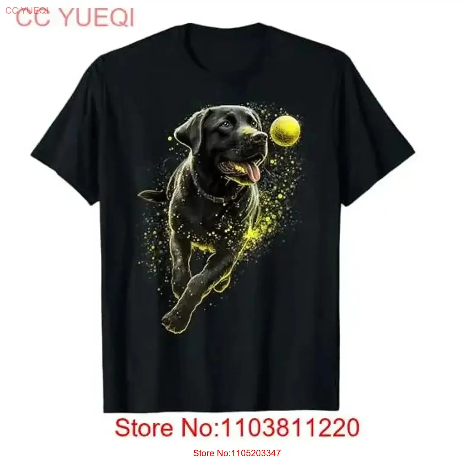 Black Labrador Retriever chasing a ball T Shirt vintage Washed Breathable Versatile Comfortable Slightly streetwear graphic
Black Labrador Retriever chasing a ball T Shirt vintage Washed Breathable Versatile Comfortable Slightly streetwear graphic