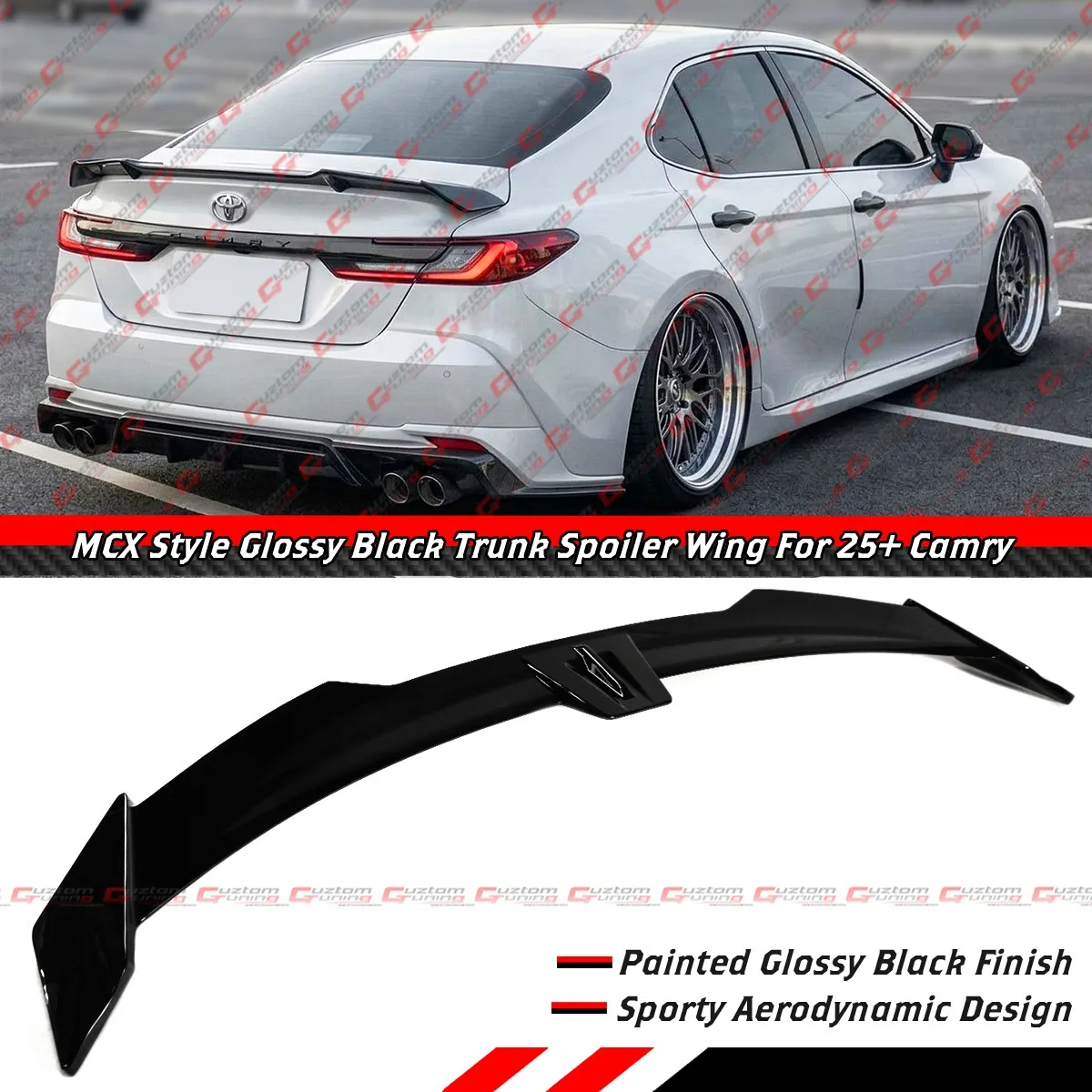 For 2025-26 Toyota Camry LE XLE SE XSE MCX Style Glossy Black Trunk Spoiler Wing
For 2025-26 Toyota Camry LE XLE SE XSE MCX Style Glossy Black Trunk Spoiler Wing