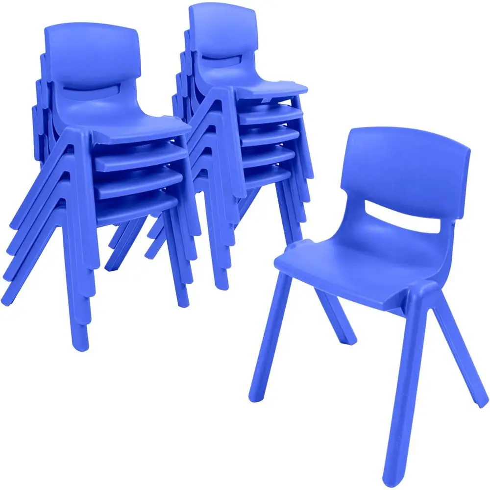 Blue 10-Piece Stackable Kids School Chairs, 12 Inch Seat Height
Blue 10-Piece Stackable Kids School Chairs, 12 Inch Seat Height