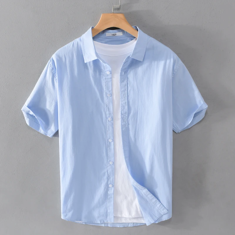New Italy Short sleeve Casual Pure Cotton Brand Shirt For Men Fashion Comfortable Top Clothes 6Color Camisa Masculina Drop-Ship
New Italy Short sleeve Casual Pure Cotton Brand Shirt For Men Fashion Comfortable Top Clothes 6Color Camisa Masculina Drop-Ship