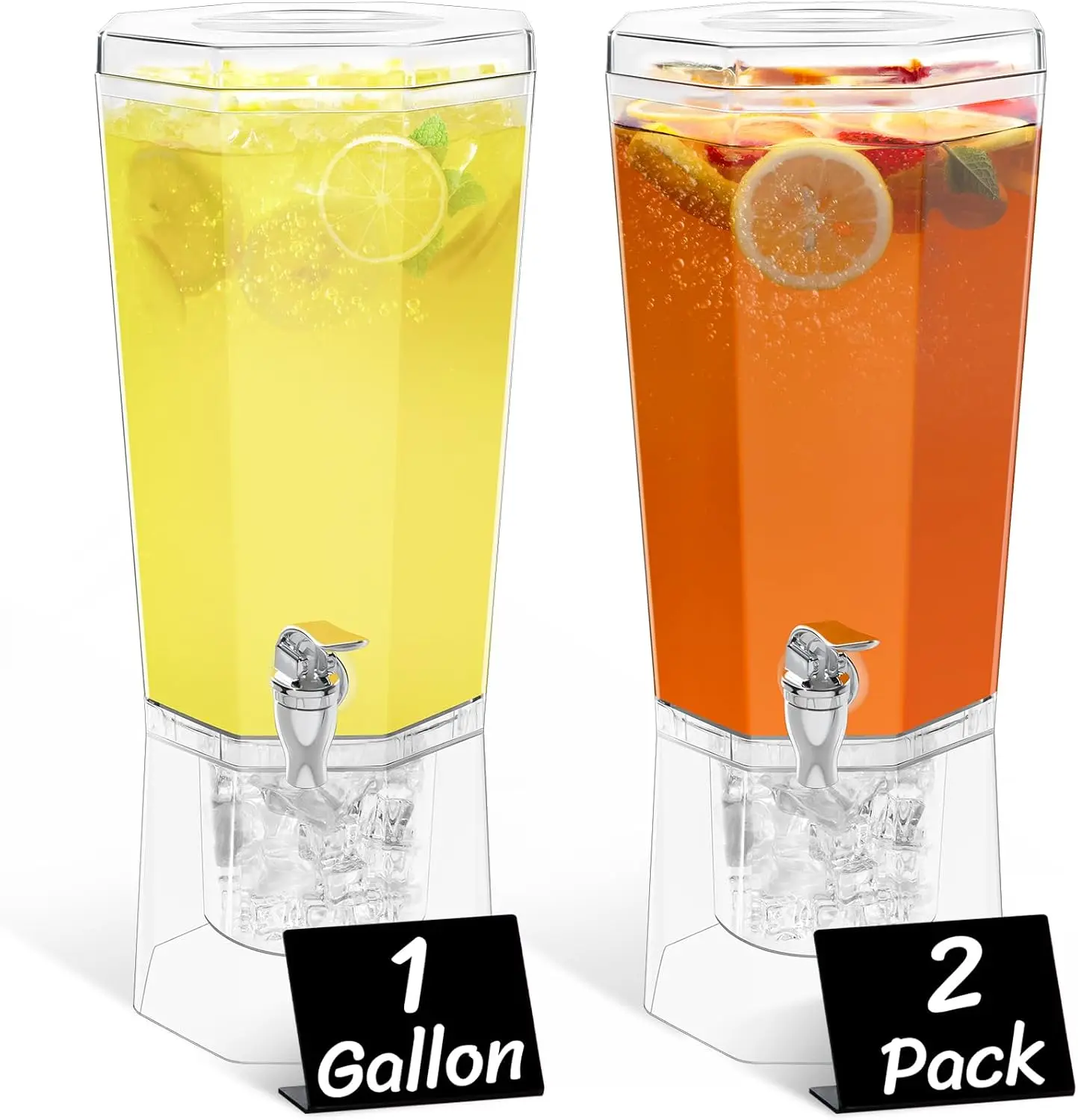 1 Gallon Drink Dispenser for Parties 2 Pcs, 4L Plastic Beverage Container with Stand for Juice/Tea/Soda & Lemonade, Clear Water Pitcher with Spigot for Mimosa Bar Hosting 39 x 16 cm/15x6"
1 Gallon Drink Dispenser for Parties 2 Pcs, 4L Plastic Beverage Container with Stand for Juice/Tea/Soda & Lemonade, Clear Water Pitcher with Spigot for Mimosa Bar Hosting 39 x 16 cm/15x6"