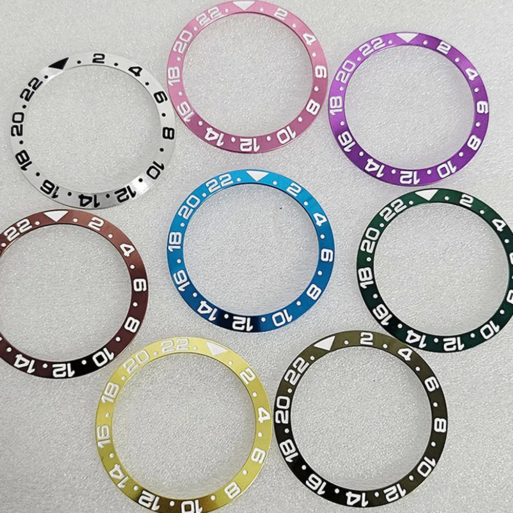 38mm Aluminum Watch Bezel Insert Ring Inner Diameter 30.5mm For 40mm Watch Case GMT Watch Ring Bezel Modified Accessories 
38mm Aluminum Watch Bezel Insert Ring Inner Diameter 30.5mm For 40mm Watch Case GMT Watch Ring Bezel Modified Accessories