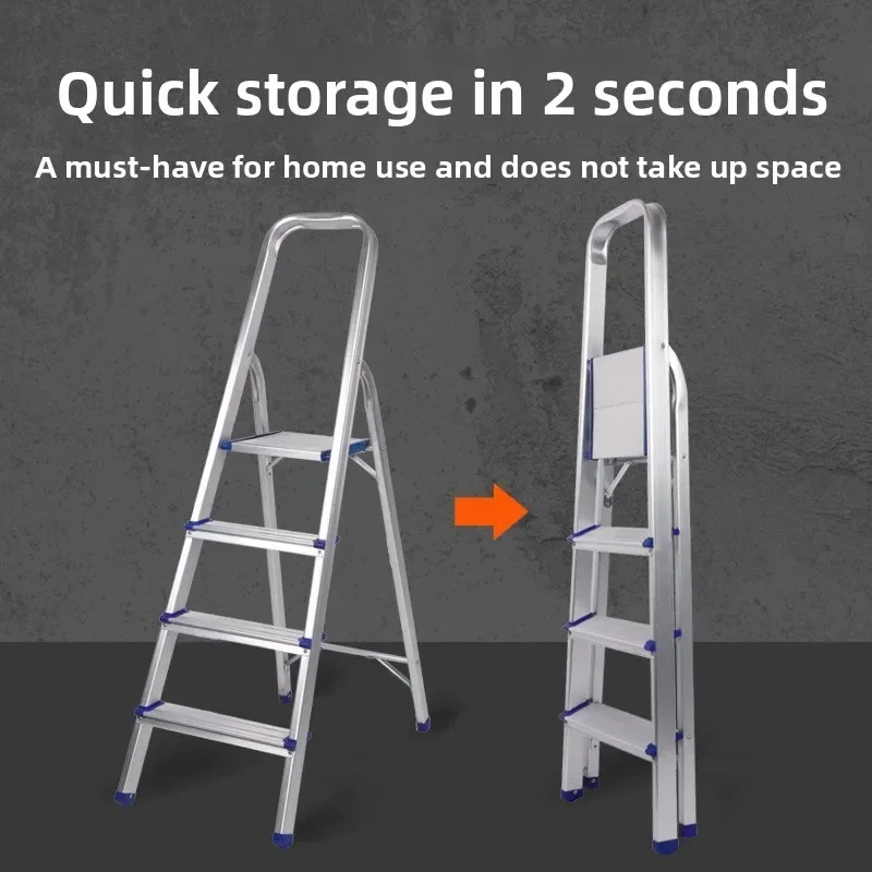Ladder Folding Household Aluminum Alloy Herringbone Lightweight Thickened Shelf Narrow Edition Ladder Durable
Ladder Folding Household Aluminum Alloy Herringbone Lightweight Thickened Shelf Narrow Edition Ladder Durable