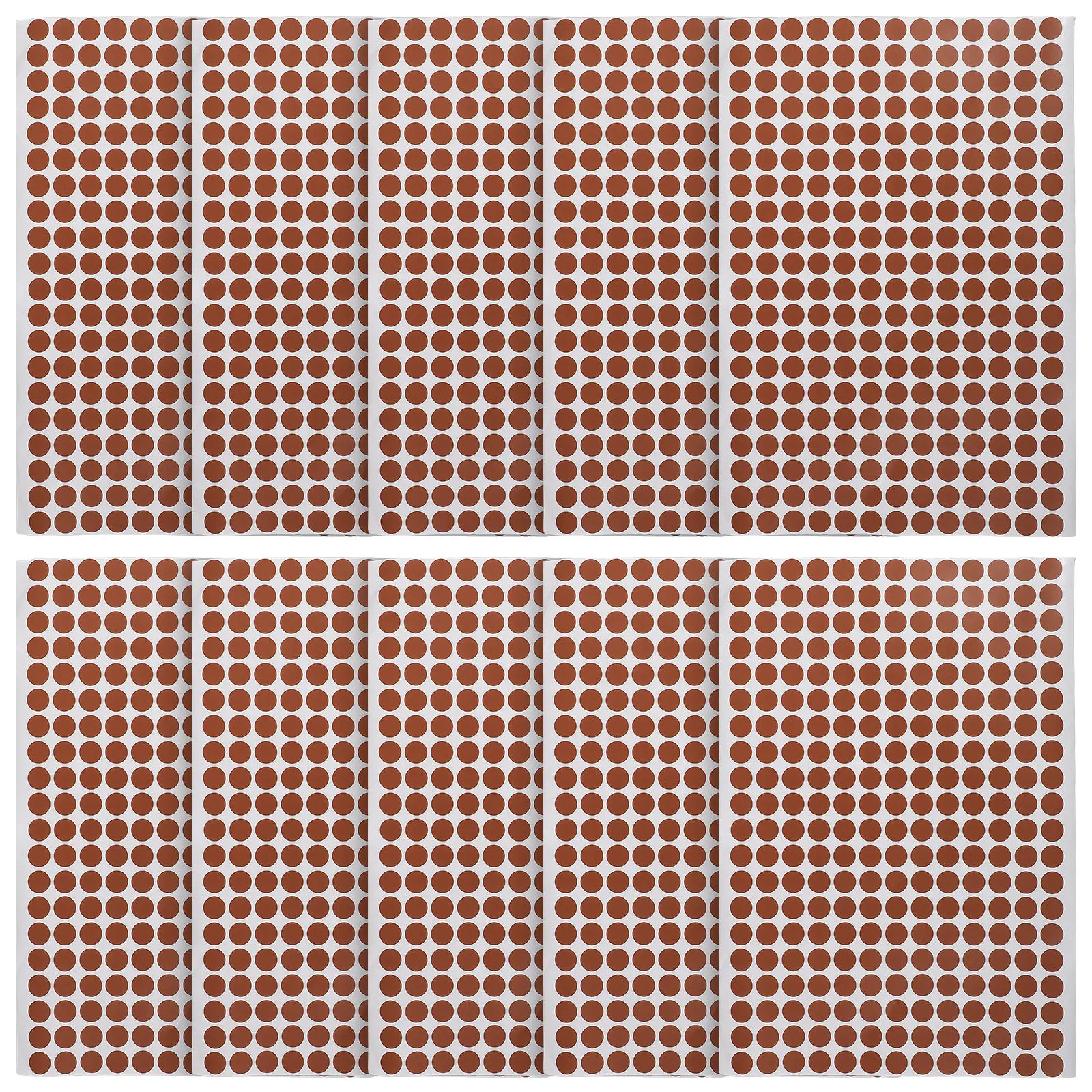10 Sheets Premium Round Label Stickers Coated Adhesive Material Elegant Brown Dot Decals for Multi-Function Labeling and
10 Sheets Premium Round Label Stickers Coated Adhesive Material Elegant Brown Dot Decals for Multi-Function Labeling and