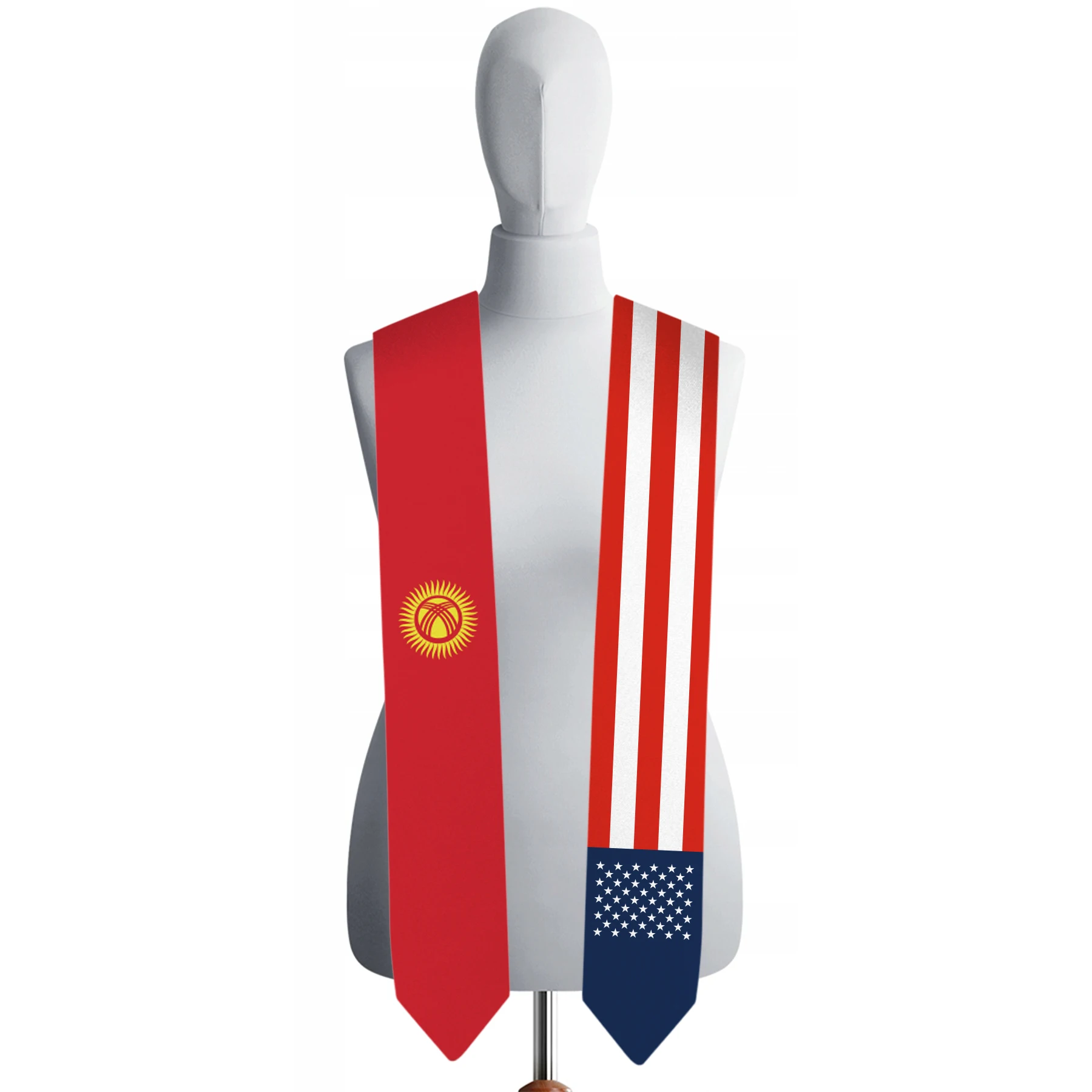 13x180cm USA And Kyrgystan Flag Graduation Sash Bachelor Gown Accessory Graduation Sash Scarf
13x180cm USA And Kyrgystan Flag Graduation Sash Bachelor Gown Accessory Graduation Sash Scarf
