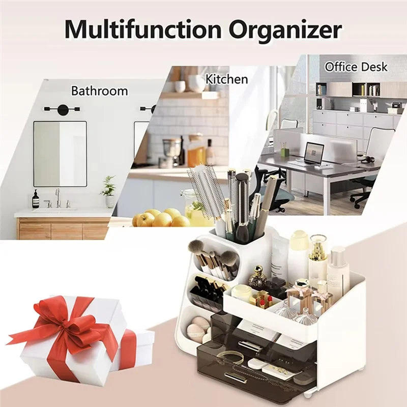 ABWP-Drawer Style Makeup Storage Box Dormitory Organizer Plastic Cosmetics Skincare Dressing Table Desktop Sundries Container
ABWP-Drawer Style Makeup Storage Box Dormitory Organizer Plastic Cosmetics Skincare Dressing Table Desktop Sundries Container
