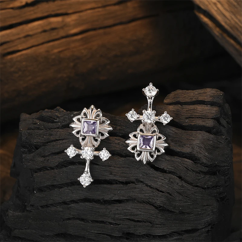 925 Sterling Silver Unique Cross Shape Stud Earrings for Women Light Luxury Exquisite Zircon Earrings Party Jewelry Gift
925 Sterling Silver Unique Cross Shape Stud Earrings for Women Light Luxury Exquisite Zircon Earrings Party Jewelry Gift