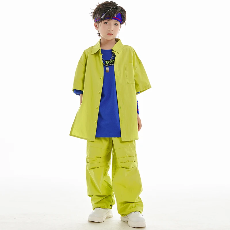 Children Street Dance Costume Hip Hop Green Shirt Pants Boys Hiphop Dance Outfit Girls Jazz Stage Performance Clothes BL10455
Children Street Dance Costume Hip Hop Green Shirt Pants Boys Hiphop Dance Outfit Girls Jazz Stage Performance Clothes BL10455