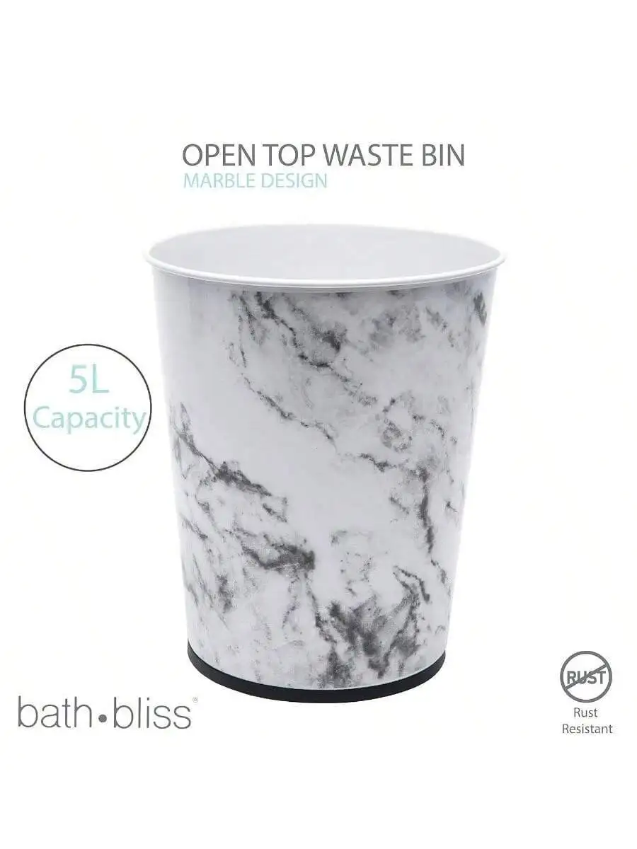 5L Round Open Top Waste Bin Marble Design Bathroom Bedroom Kitchen Office
5L Round Open Top Waste Bin Marble Design Bathroom Bedroom Kitchen Office