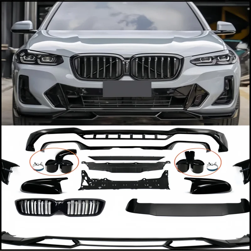 Для BMW X3 G01 2022 2023 2024 Передняя губа Задний диффузор Кузов Боковая юбка Комплект спойлера Гриль Зеркало заднего вида Высокое качество ABS Черный
Для BMW X3 G01 2022 2023 2024 Передняя губа Задний диффузор Кузов Боковая юбка Комплект спойлера Гриль Зеркало заднего вида Высокое качество ABS Черный