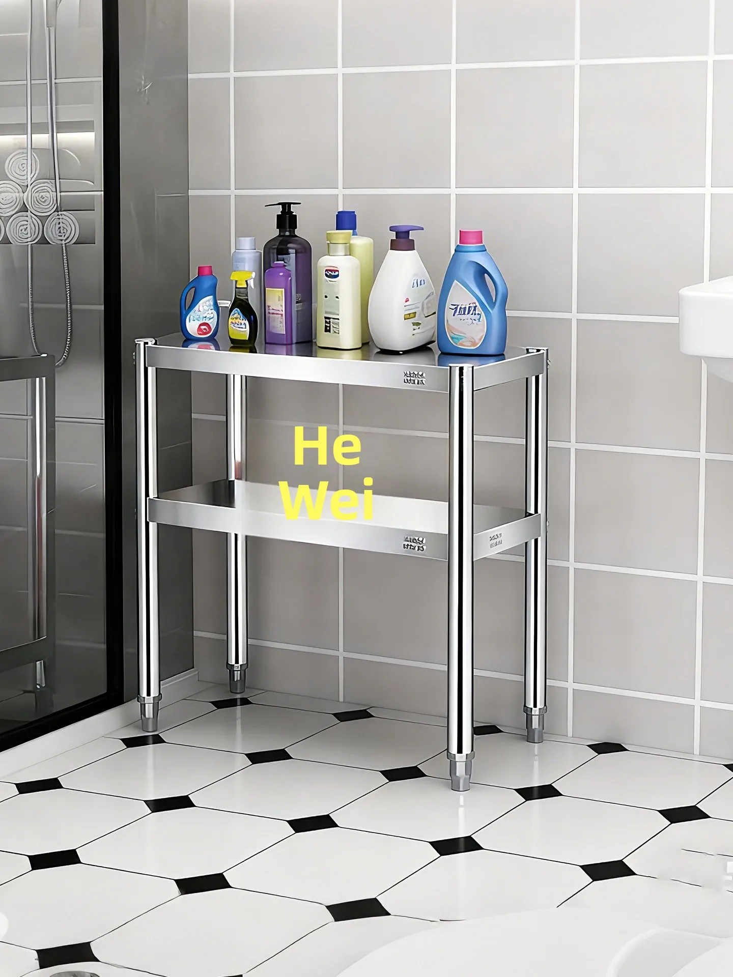 Hya 304 Stainless Steel Bathroom Storage Rack Multi-layer Organizer for Toiletries And Personal Care Products Moisture-proof ...
Hya 304 Stainless Steel Bathroom Storage Rack Multi-layer Organizer for Toiletries And Personal Care Products Moisture-proof ...