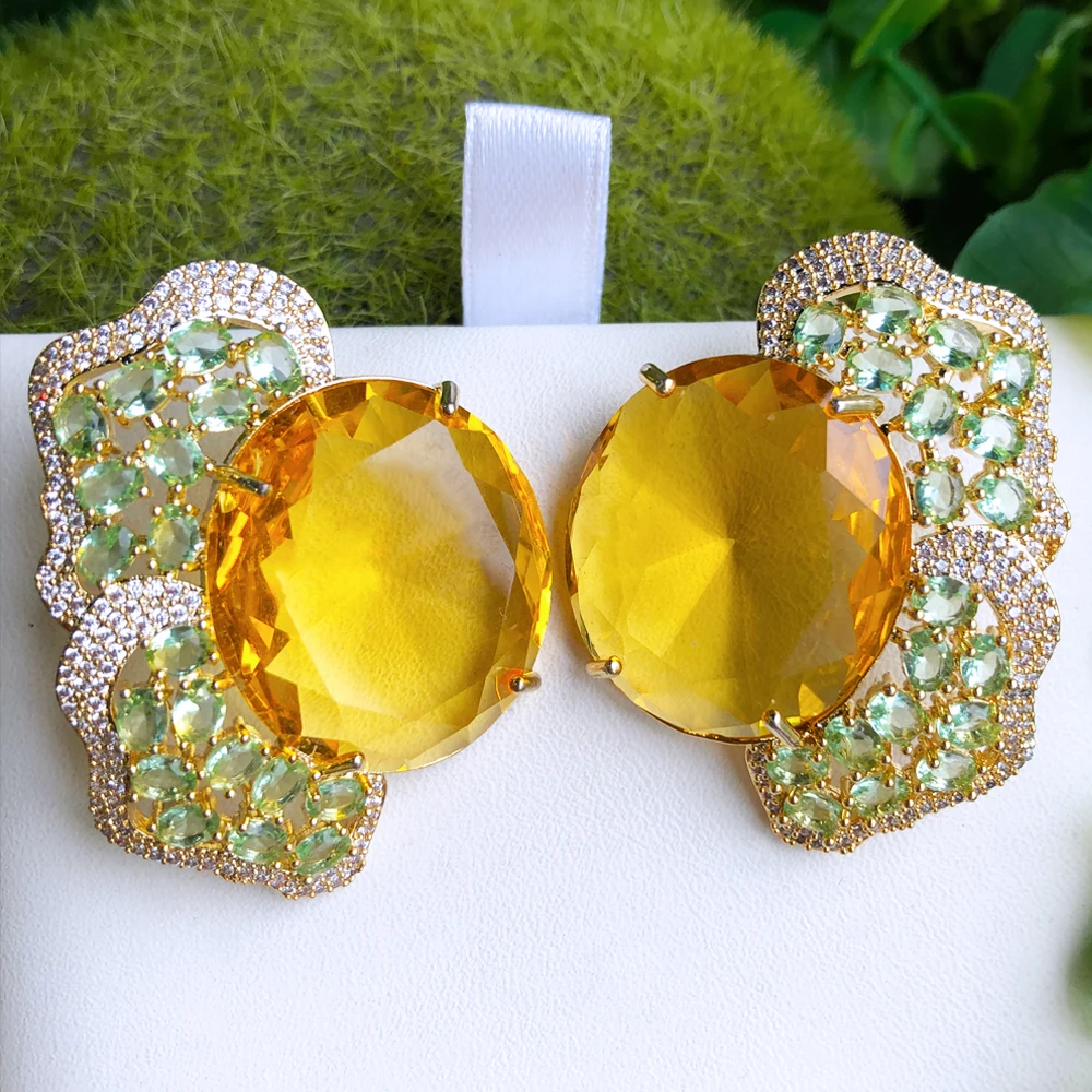 GODKI Korean Fashion Yellow Cubic Zirconia Dangle Earrings For Women Wedding Party Crystal CZ Dubai Indian Bridal Jewelry
GODKI Korean Fashion Yellow Cubic Zirconia Dangle Earrings For Women Wedding Party Crystal CZ Dubai Indian Bridal Jewelry