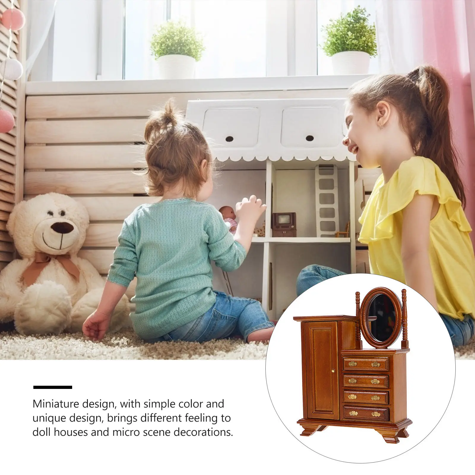 Vintage 1 12 Scale Miniature Furniture Small House Bedroom Dresser Table Wooden Cabinet Miniature Furniture Decoration
Vintage 1 12 Scale Miniature Furniture Small House Bedroom Dresser Table Wooden Cabinet Miniature Furniture Decoration