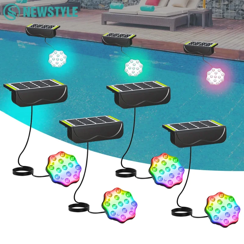 Solar Pool Lights Solar Powered Submersible LED Lights With Remote IP67 Waterproof Swimming Pool Light For Frame Above Ground
Solar Pool Lights Solar Powered Submersible LED Lights With Remote IP67 Waterproof Swimming Pool Light For Frame Above Ground