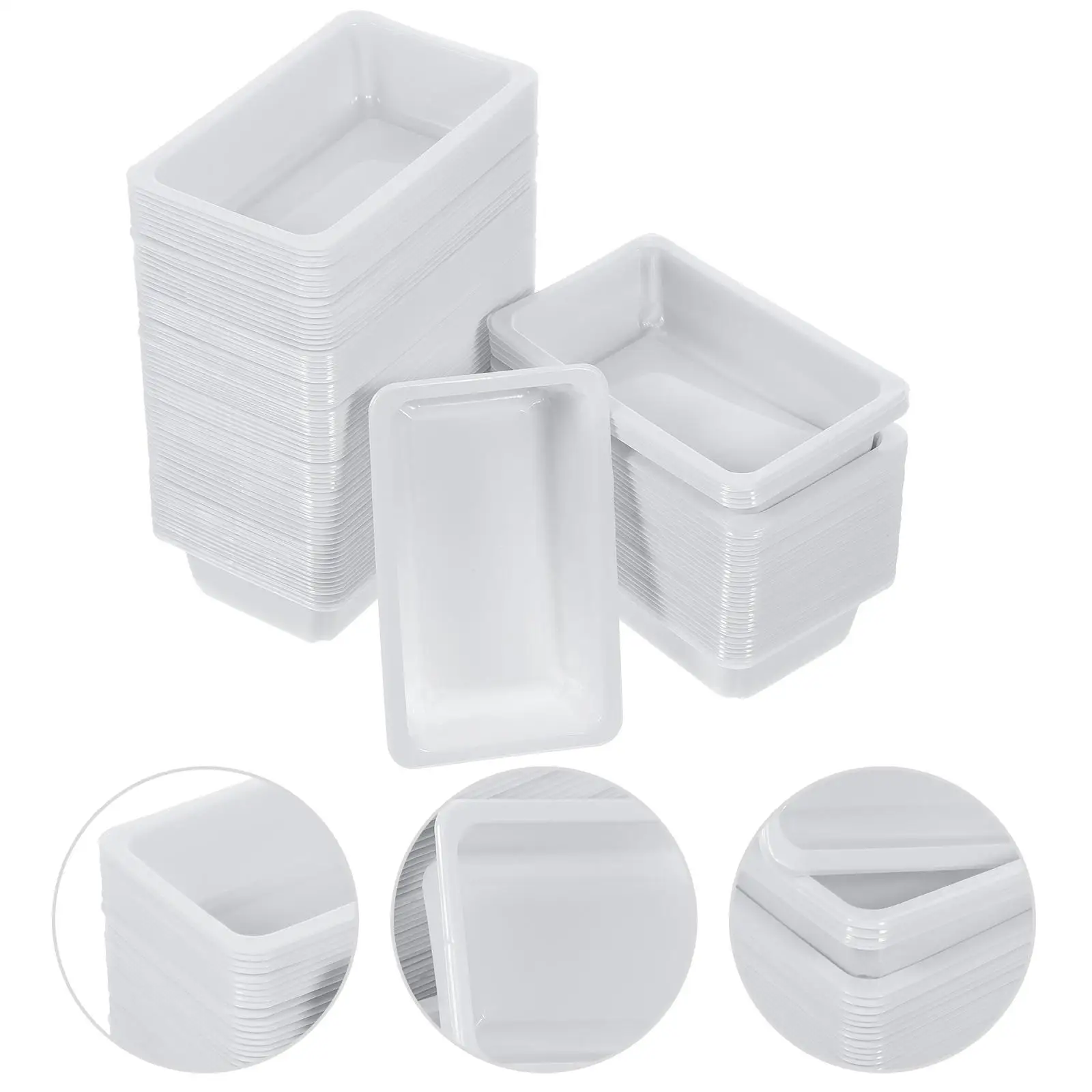 100 Pcs Medical Tray Clinical Instrument Tool Disposable Plastic Hand Container Flat Equipment
100 Pcs Medical Tray Clinical Instrument Tool Disposable Plastic Hand Container Flat Equipment