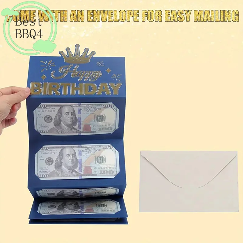 (BBQ4)1Pc Paper Greeting Envelop Birthday Money Box For Kid Teen Birthday Cash Envelopes Money Birthday Card Folding Cash Holder
(BBQ4)1Pc Paper Greeting Envelop Birthday Money Box For Kid Teen Birthday Cash Envelopes Money Birthday Card Folding Cash Holder
