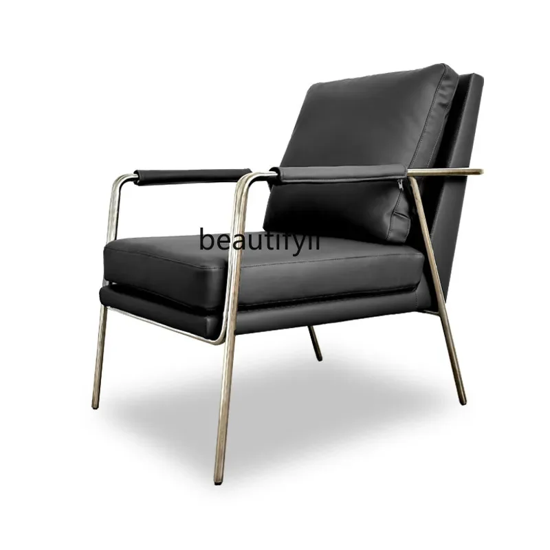 Italian Minimalist Single-Seat Sofa Chair Living Room Balcony Italian Light Luxury Armrest Leisure Chair
Italian Minimalist Single-Seat Sofa Chair Living Room Balcony Italian Light Luxury Armrest Leisure Chair