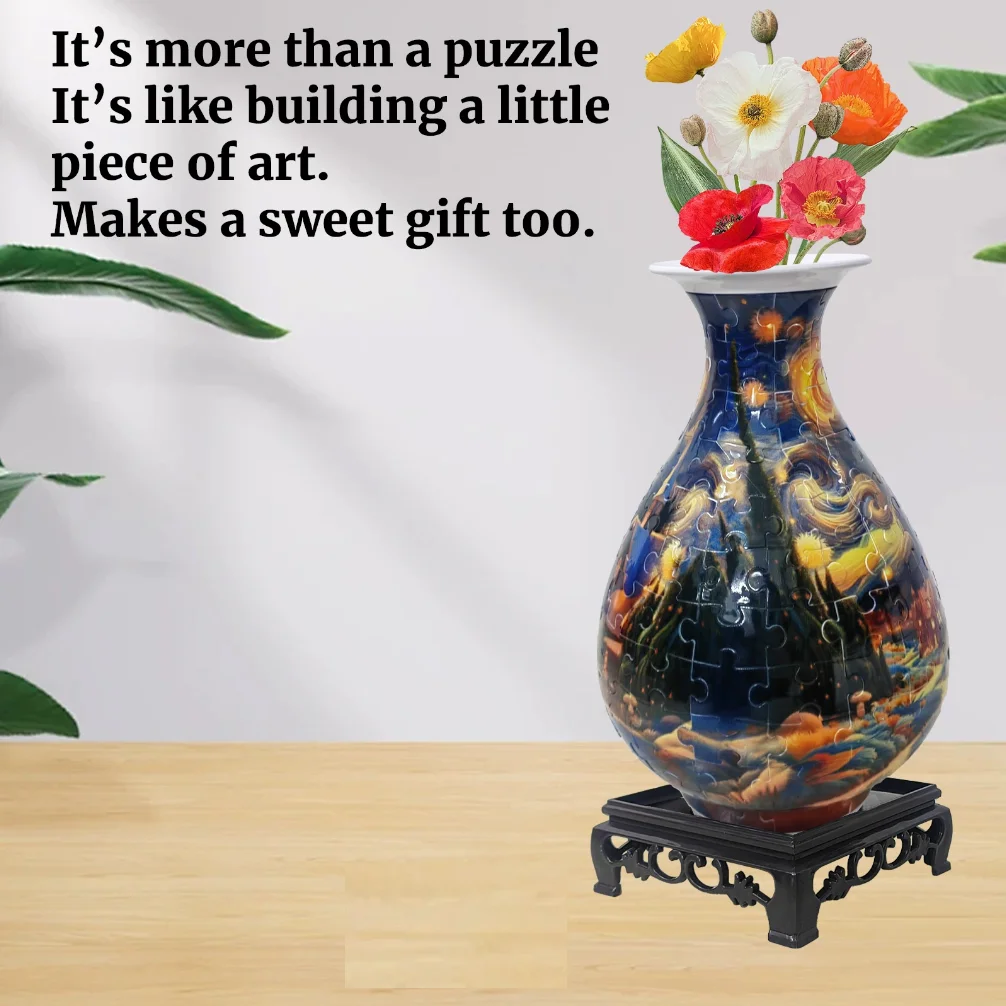 Puzzle Flower Vase Panda 3D Porcelain Design Made Plastic Home Decoration and Flower Arrangement Housewarming Kids Toys Gifts
Puzzle Flower Vase Panda 3D Porcelain Design Made Plastic Home Decoration and Flower Arrangement Housewarming Kids Toys Gifts