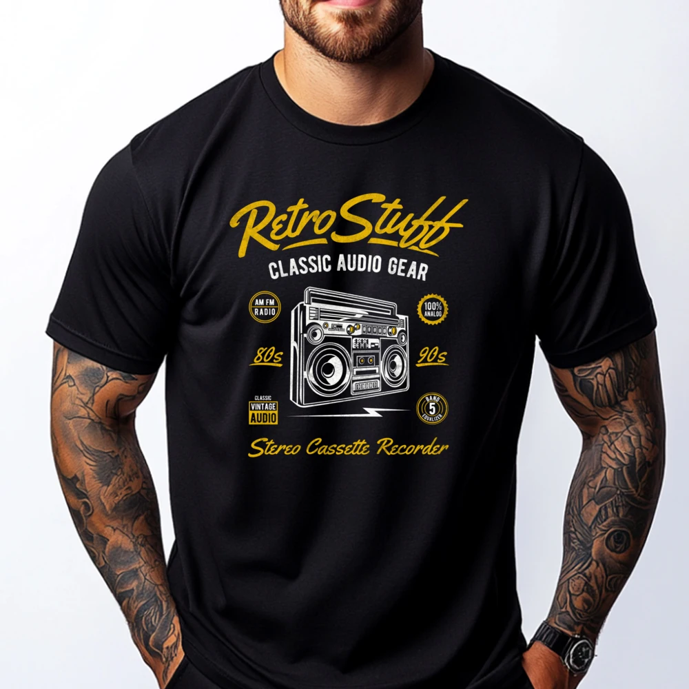 Cassette Tape Graphic T Shirts Men's Shirts Luxury T Shirt Cotton Comfort Designer Clothes Gothic Style
Cassette Tape Graphic T Shirts Men's Shirts Luxury T Shirt Cotton Comfort Designer Clothes Gothic Style