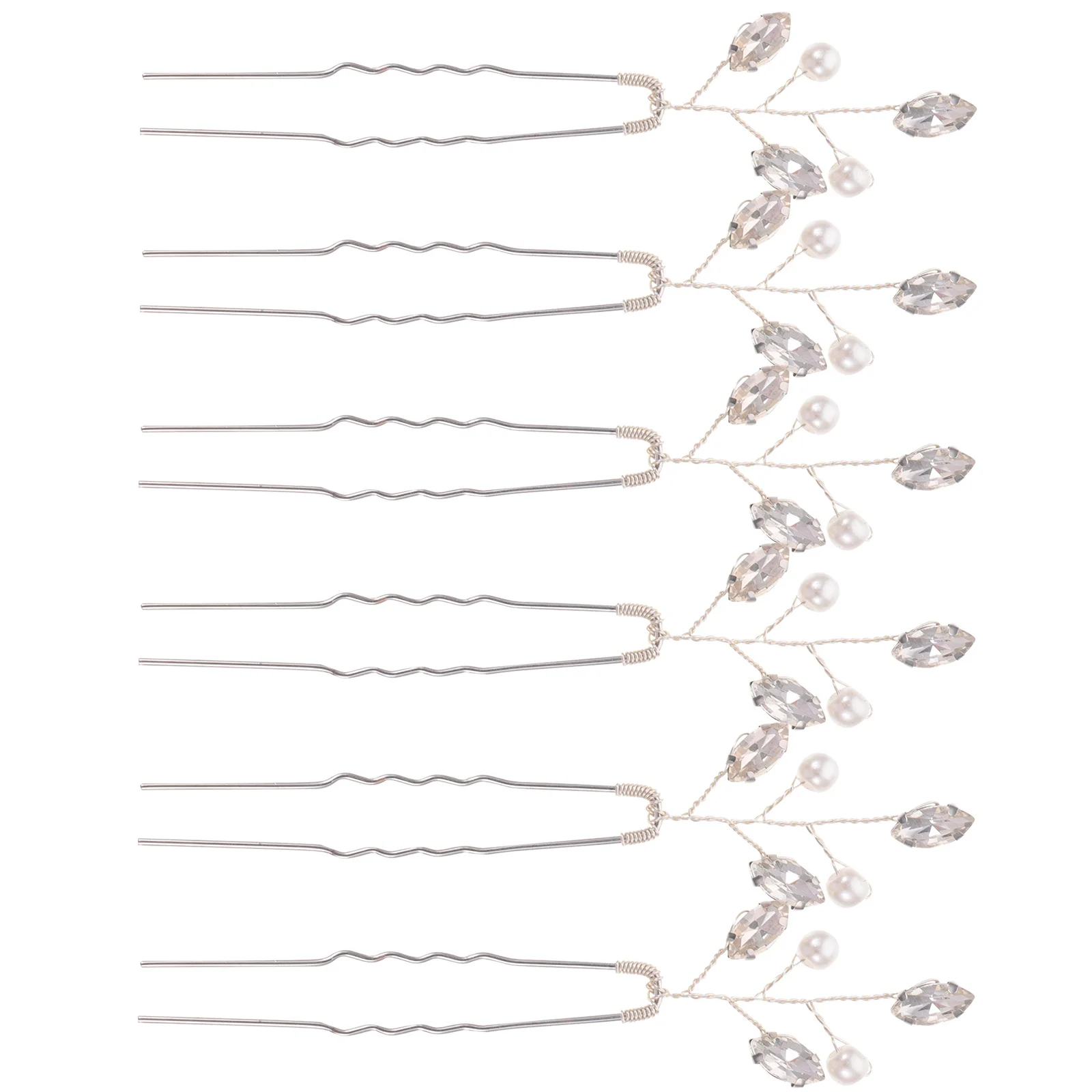 6Pcs Bridal Hairpins Rhinestone Pearl Wedding Accessories Bride Clips Lightweight Hair Forks Decorative Pieces
6Pcs Bridal Hairpins Rhinestone Pearl Wedding Accessories Bride Clips Lightweight Hair Forks Decorative Pieces