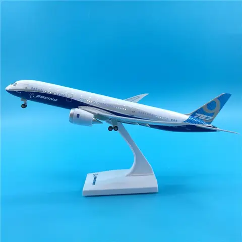 1/200 Scale 30CM Airplane B787 Prototype Airline Model W Light&Wheel Diecast Plastic Resin Assembly Plane Model For Collection