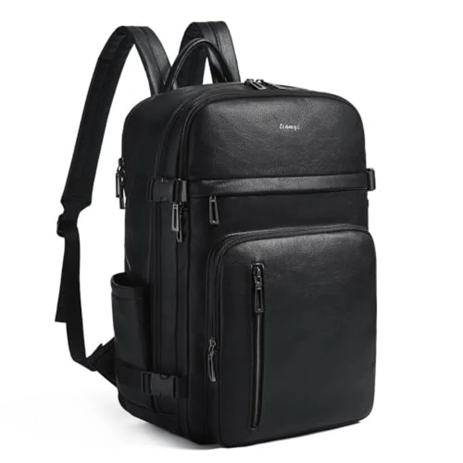 Travel Backpack for Women and Men Fits 17.0" Laptop Stylish Lay-Flat Carry-on Vegan Leather Backpack with Luggage Strap for Tra
Travel Backpack for Women and Men Fits 17.0" Laptop Stylish Lay-Flat Carry-on Vegan Leather Backpack with Luggage Strap for Tra