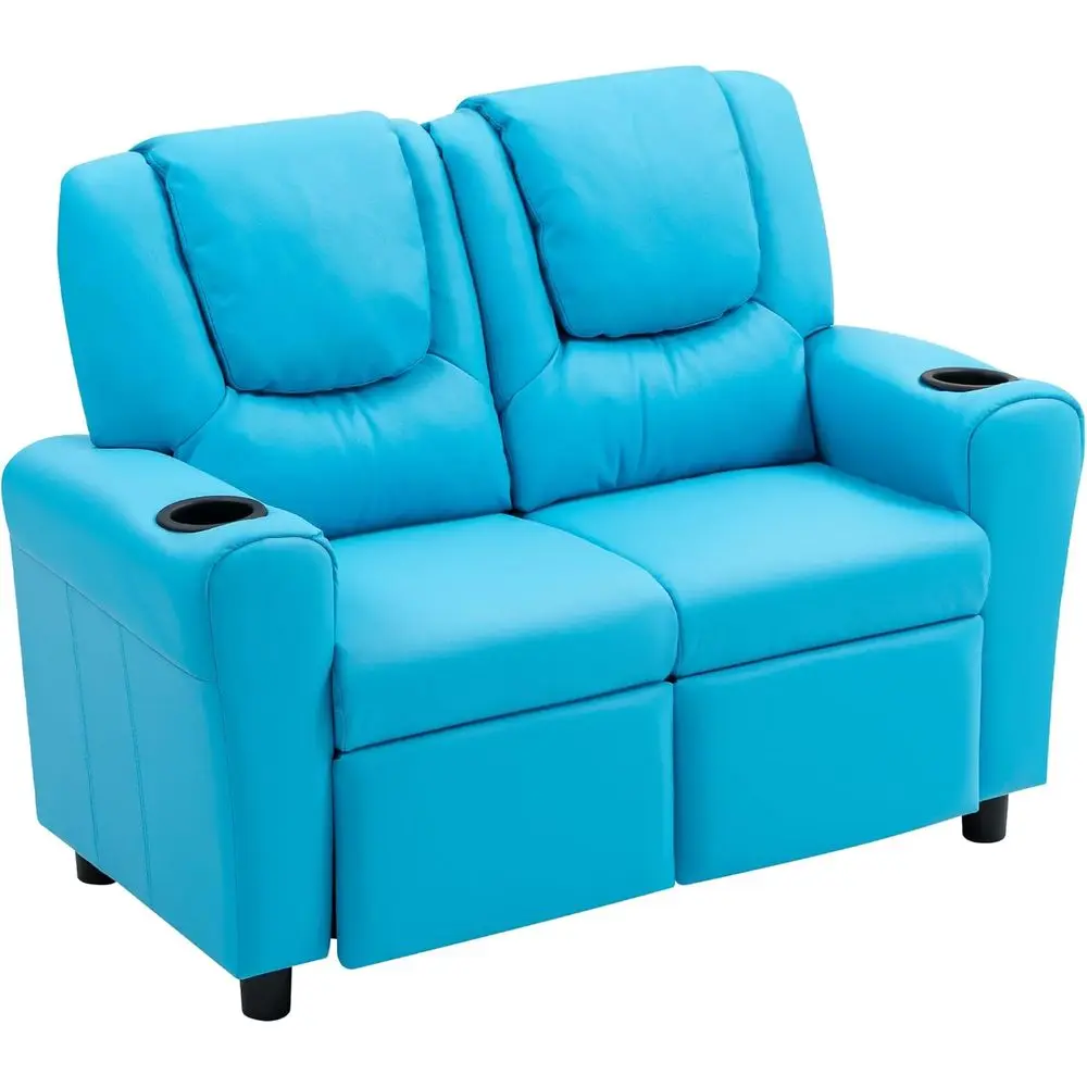 Toddler Recliner, Double Children Couch with Cup Holder, PU Leather Kids Soa, Kids Loveseat w/Adjustable ootrest & rest or Boys
Toddler Recliner, Double Children Couch with Cup Holder, PU Leather Kids Soa, Kids Loveseat w/Adjustable ootrest & rest or Boys