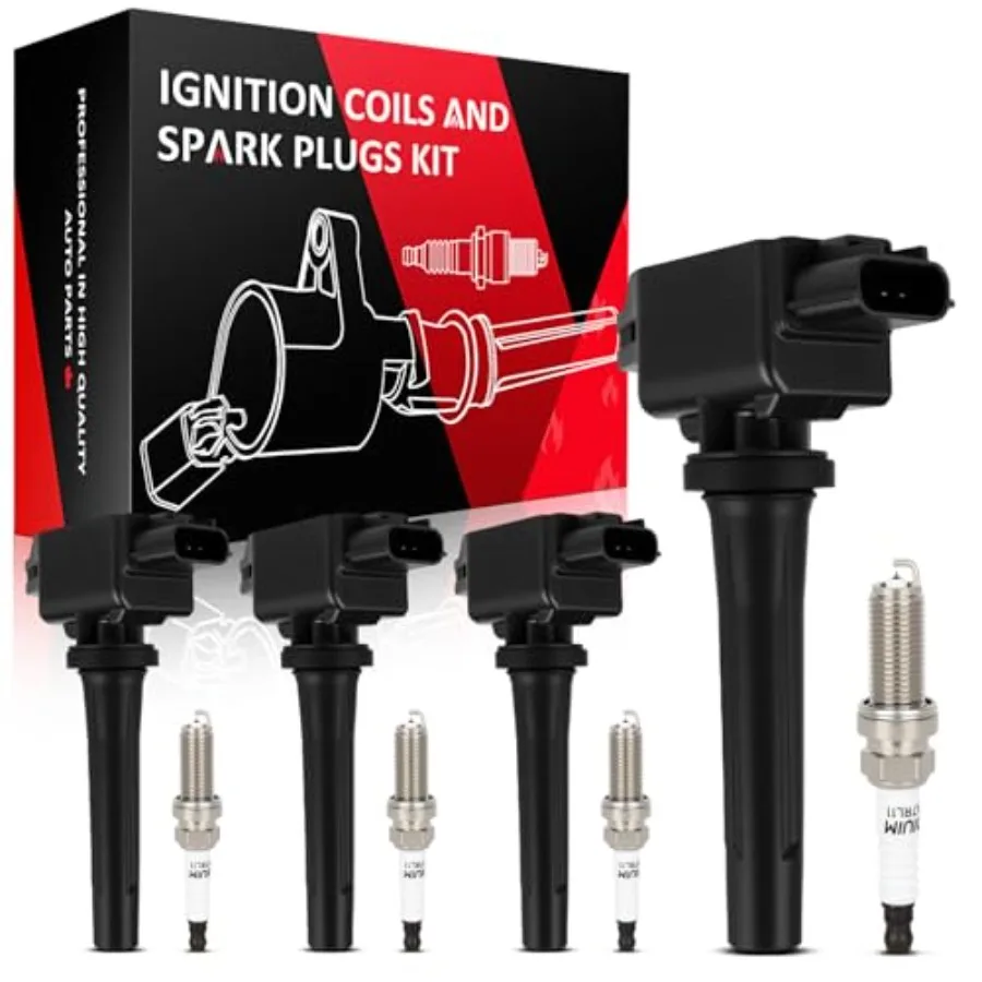 4 Ignition Coils and 4 Iridium Spark Plugs for Toyota Yaris iA 1.5L 20172018 and Scion iA 1.5L 2016 HighPerformance Engine Comp
4 Ignition Coils and 4 Iridium Spark Plugs for Toyota Yaris iA 1.5L 20172018 and Scion iA 1.5L 2016 HighPerformance Engine Comp