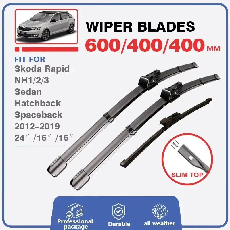 Front / Front Rear Wiper Blades For Skoda Rapid 2012-2019 NH Sedan Hatchback Spaceback Windshield Windscreen Tailgate Window
Front / Front Rear Wiper Blades For Skoda Rapid 2012-2019 NH Sedan Hatchback Spaceback Windshield Windscreen Tailgate Window