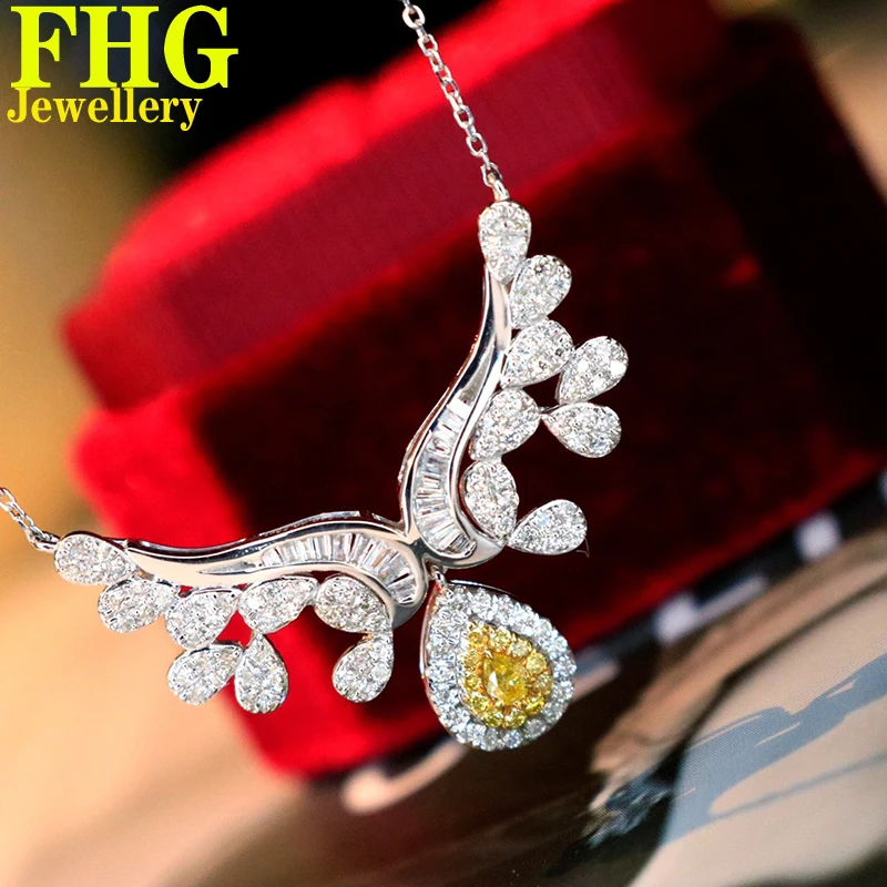 18k Au750 Gold 0.75Cara Natural yellow and white diamond Necklace Wedding Party Engagement Anniversary Fashion Eleganc
18k Au750 Gold 0.75Cara Natural yellow and white diamond Necklace Wedding Party Engagement Anniversary Fashion Eleganc