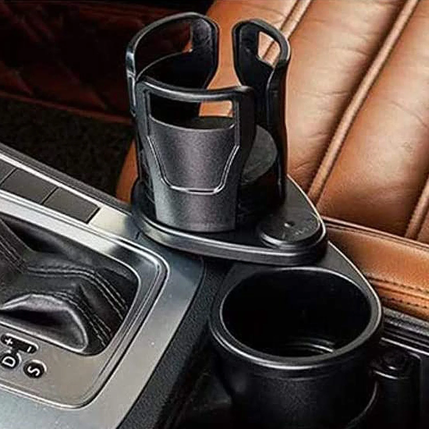 2 in 1 Multifunctional Car Cup Holder Extender for 360° rotatable base of the upper cup holder with Most Cars, Scalable design
2 in 1 Multifunctional Car Cup Holder Extender for 360° rotatable base of the upper cup holder with Most Cars, Scalable design