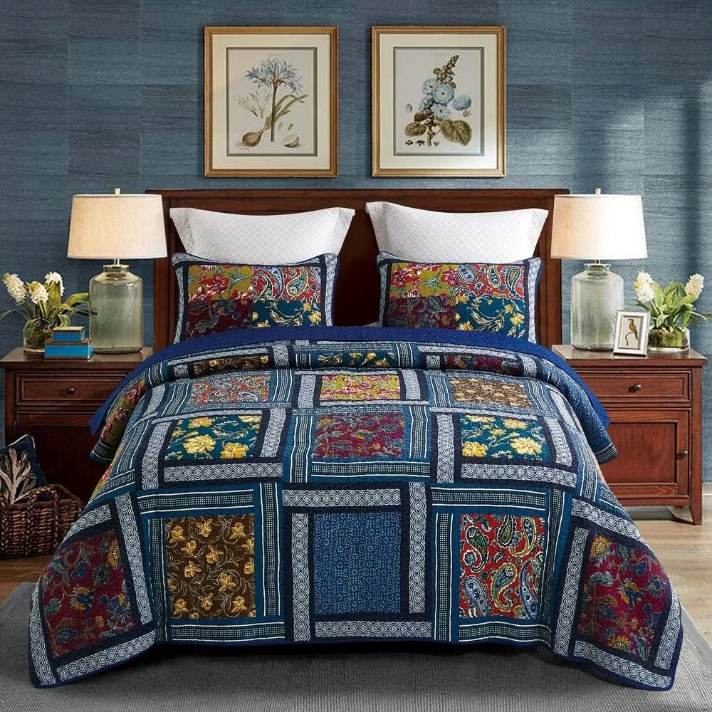 Cotton Queen Bedspreads - Handcrafted Patchwork Quilts for Year-Round Comfort, Lightweight Country Style
Cotton Queen Bedspreads - Handcrafted Patchwork Quilts for Year-Round Comfort, Lightweight Country Style