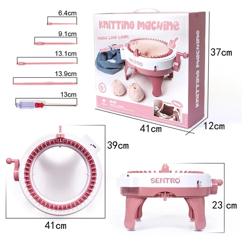 In stock 48Handmade Knitting Machine Cylinder Wool Loom Scarf Sweater Hat Socks Adult Children Lazy Artifact Christmas Gift
In stock 48Handmade Knitting Machine Cylinder Wool Loom Scarf Sweater Hat Socks Adult Children Lazy Artifact Christmas Gift