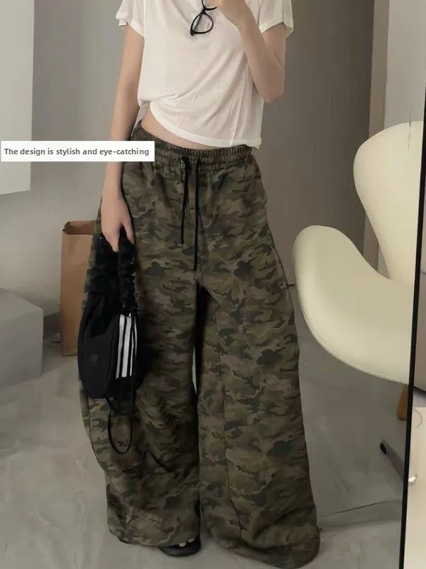 Американские камуфляжные широкие брюки Lazy Sle, мужские свободные повседневные универсальные повседневные брюки High Street Dstring
Американские камуфляжные широкие брюки Lazy Sle, мужские свободные повседневные универсальные повседневные брюки High Street Dstring