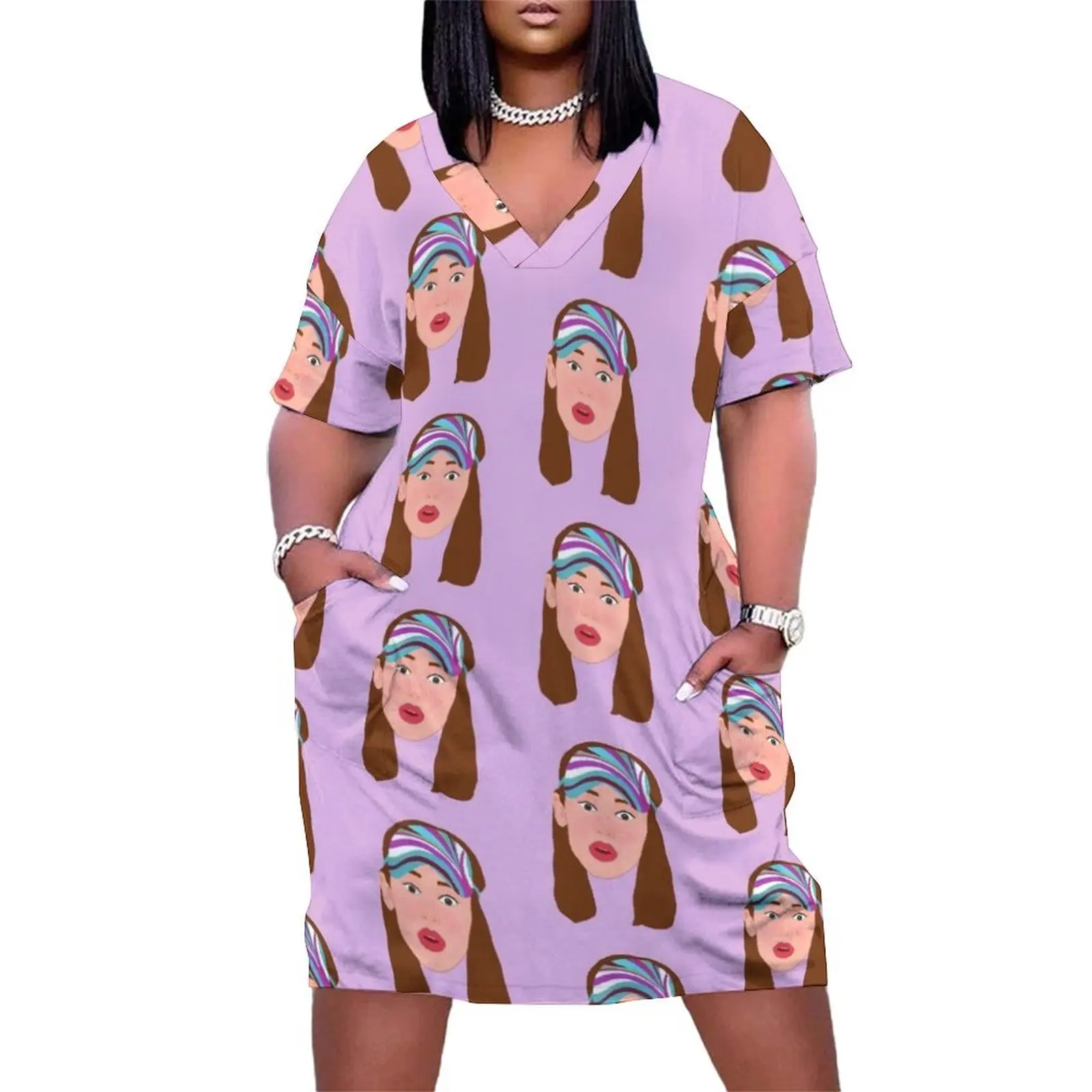 jenna rink Loose Pocket Dress Party dresses for women Women's skirt Women's dresses purple dress
jenna rink Loose Pocket Dress Party dresses for women Women's skirt Women's dresses purple dress
