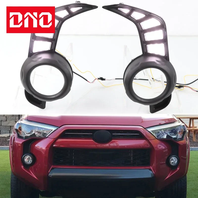 Car LED DRL 12V Daylights For Toyota 4Runner 2014 - 2020 Yellow Turn Signal Daytime Running Headlamps Auto Driving Lamp Foglamps
Car LED DRL 12V Daylights For Toyota 4Runner 2014 - 2020 Yellow Turn Signal Daytime Running Headlamps Auto Driving Lamp Foglamps