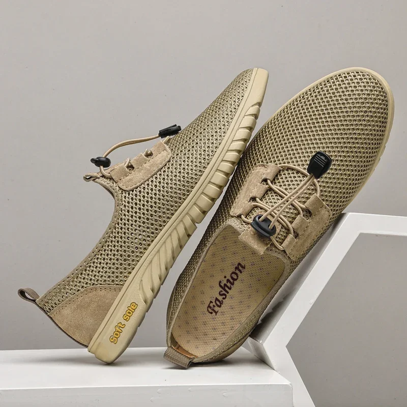 Men's mesh shoes Comfortable summer running sneakers Breathable design Men's loafers Durable soles outdoor casual shoes
Men's mesh shoes Comfortable summer running sneakers Breathable design Men's loafers Durable soles outdoor casual shoes