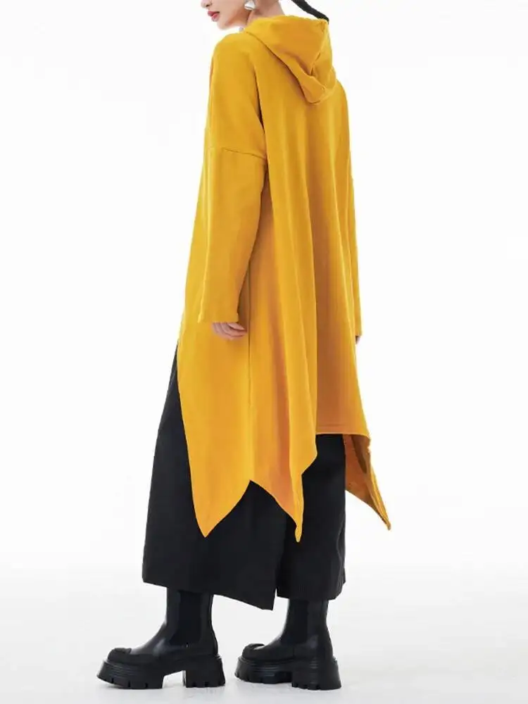Midi Yellow Irregular Sweatshirt New Hooded Drawstring Long Sleeve Women Big Size Fashion Spring Autumn 2026 1DH8A
Midi Yellow Irregular Sweatshirt New Hooded Drawstring Long Sleeve Women Big Size Fashion Spring Autumn 2026 1DH8A