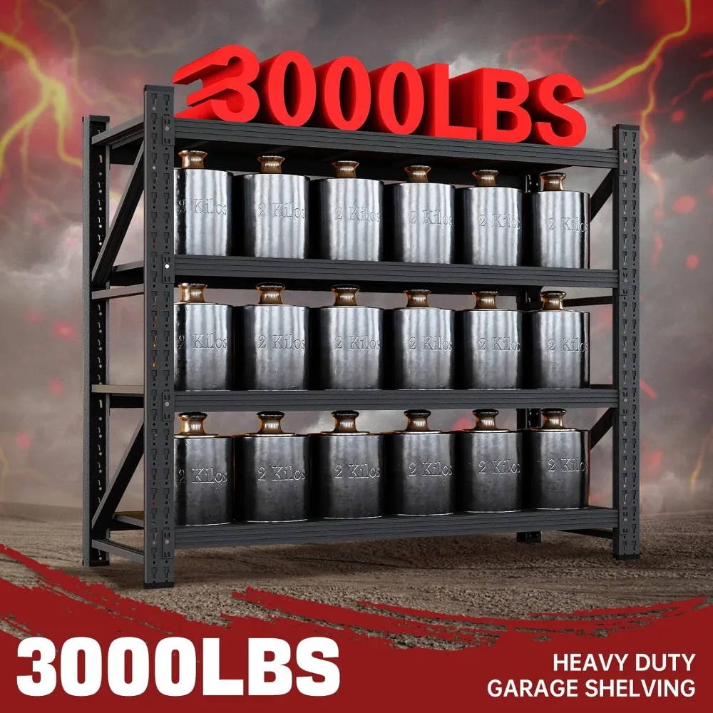 Fumiture -Heavy Duty 3000LBS Storage Shelves 48W Garage Shelving Unit Industrial Metal Rack Adjustable
Fumiture -Heavy Duty 3000LBS Storage Shelves 48W Garage Shelving Unit Industrial Metal Rack Adjustable