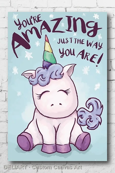 UNICORN - YOU'RE AMAZING Canvas Poster INSPIRATIONAL Custom Size Available Room Decoration Home Decor Wall Art
UNICORN - YOU'RE AMAZING Canvas Poster INSPIRATIONAL Custom Size Available Room Decoration Home Decor Wall Art