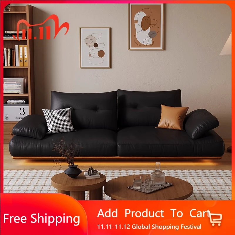 Black Leather Sofa Modern Simple Romantic Adult Creative Love Seat Designer Leisure Unusual Muebles Lounge Suite Furniture
Black Leather Sofa Modern Simple Romantic Adult Creative Love Seat Designer Leisure Unusual Muebles Lounge Suite Furniture