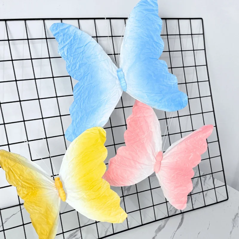 Gradient Paper Butterfly with Clip, 3D Single Layer Paper Flower for Wedding, Window Display, Photo Studio Props & Event Decor
Gradient Paper Butterfly with Clip, 3D Single Layer Paper Flower for Wedding, Window Display, Photo Studio Props & Event Decor