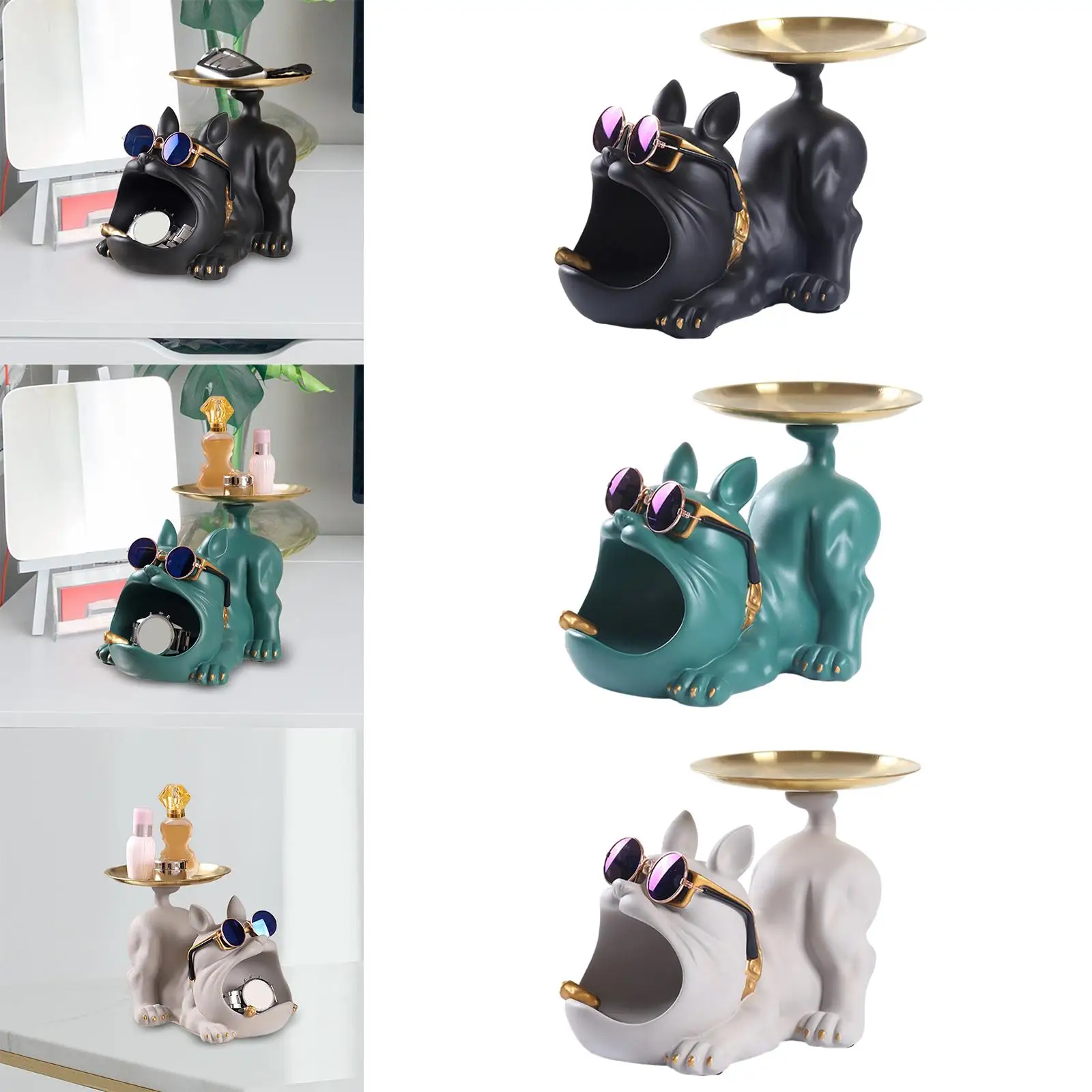 Поднос для хранения собаки, статуя, Коллекционная фигурка, многофункциональная скульптура животного, поднос для конфет, ювелирных изделий для прихожей, декора спальни
Поднос для хранения собаки, статуя, Коллекционная фигурка, многофункциональная скульптура животного, поднос для конфет, ювелирных изделий для прихожей, декора спальни