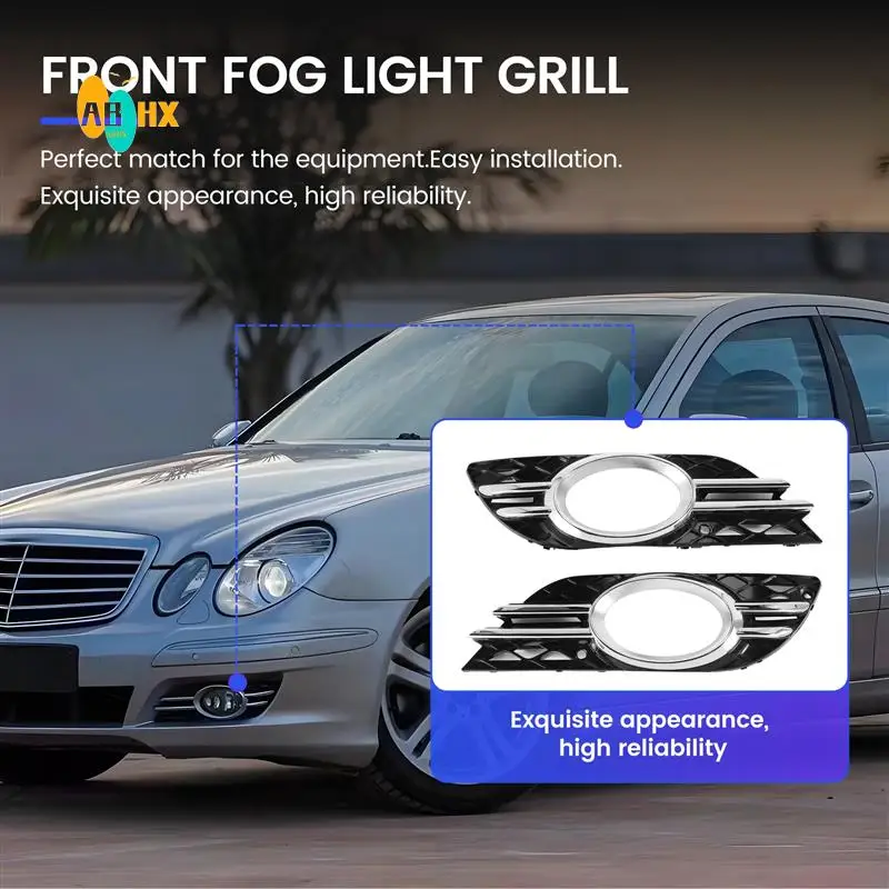 ABHX-Car Front Fog Light Grill Chrome Trim Cover Set For Mercedes-Benz E-Class W211 07-09 A2118851174 A2118851274
ABHX-Car Front Fog Light Grill Chrome Trim Cover Set For Mercedes-Benz E-Class W211 07-09 A2118851174 A2118851274