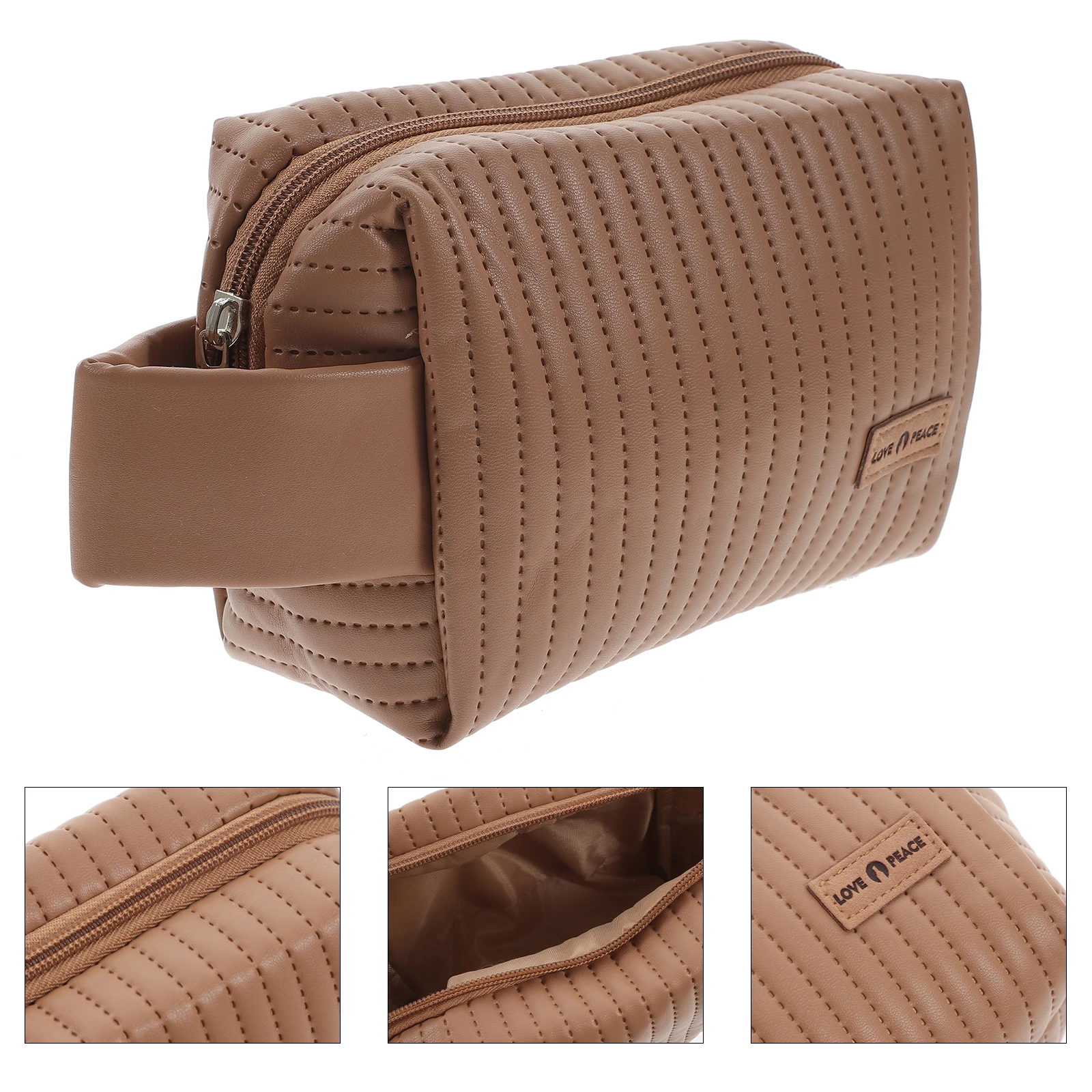PU Large Capacity Bag Waterproof Creamy Travel Makeup Organizer Portable Toiletry Storage Beauty Case
PU Large Capacity Bag Waterproof Creamy Travel Makeup Organizer Portable Toiletry Storage Beauty Case