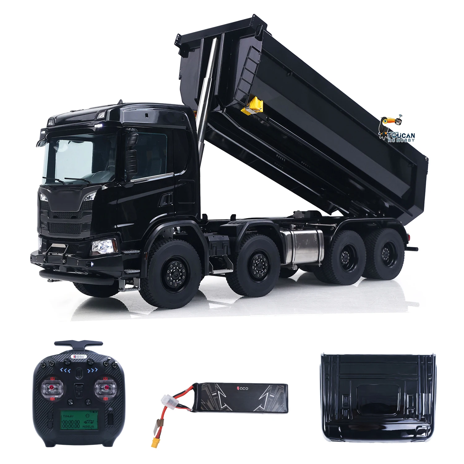 8x8 1/14 RC Hydraulic Dump Truck Remote Control Tipper Car Metal Gearbox Chassis Cars Model Openable Door Lights Sounds System
8x8 1/14 RC Hydraulic Dump Truck Remote Control Tipper Car Metal Gearbox Chassis Cars Model Openable Door Lights Sounds System