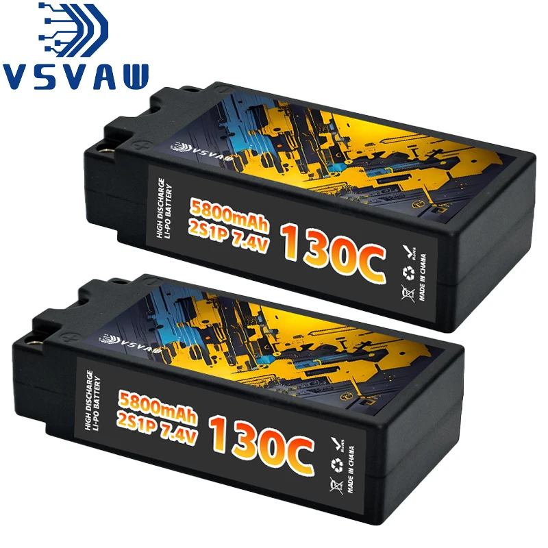 Аккумулятор VSVAW Lipo 2S 7.4V 5800mAh 130C в жестком корпусе с разъемом XT60 для радиоуправляемых моделей автомобилей, лодок, грузовиков, танков, траков, багги, Xpand Rally
Аккумулятор VSVAW Lipo 2S 7.4V 5800mAh 130C в жестком корпусе с разъемом XT60 для радиоуправляемых моделей автомобилей, лодок, грузовиков, танков, траков, багги, Xpand Rally